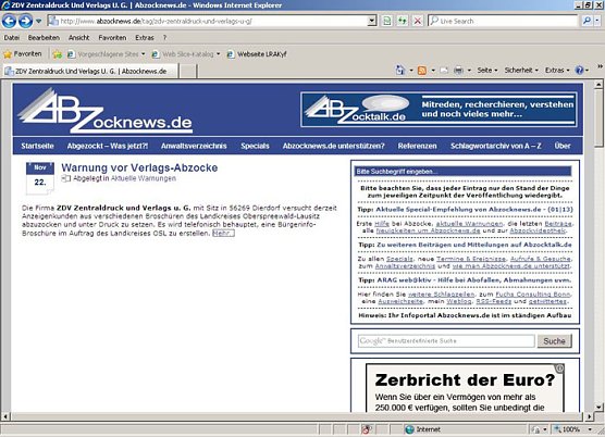 Warnung vor Abzocke (Foto: Landratsamt Kyffh&auml;userkreis)