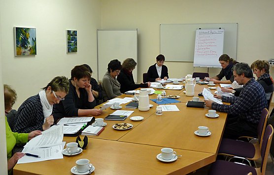 An Leitbild gefeilt (Foto: Karl-Heinz Herrmann)