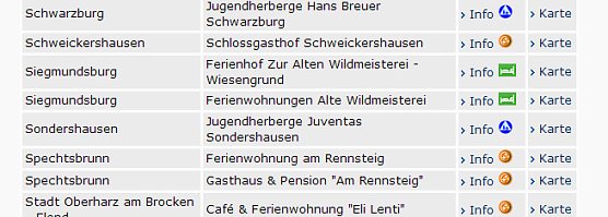 &Uuml;bernachtungsm&ouml;glichkeiten (Foto: Karl-Heinz Herrmann)