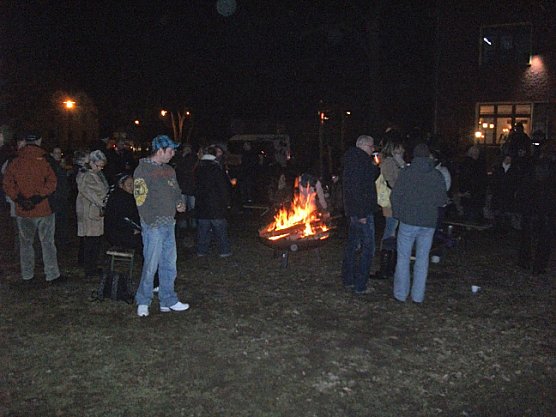 Das kleinste Osterfeuer der Welt (Foto: Domizil Bad Frankenhausen)