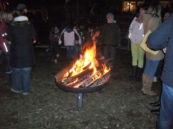 Das kleinste Osterfeuer der Welt (Foto: Domizil Bad Frankenhausen)