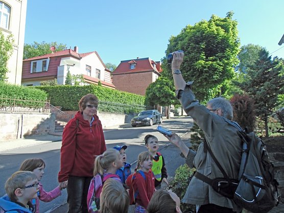 Eine Vogelstimmenwanderung (Foto: Kindervilla Bad Frankenhausen)