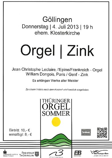 Orgel und Zink in G&ouml;llingen (Foto: Kloster G&ouml;llingen)