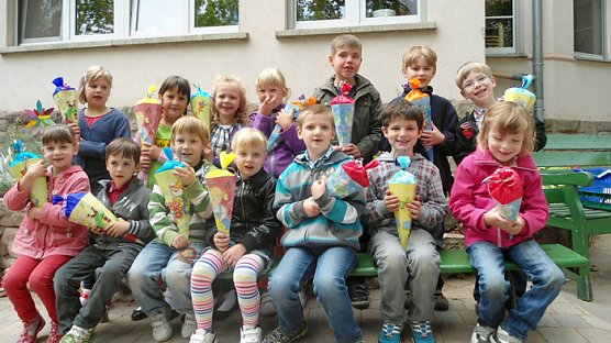 Nun sagen wir Auf Wiedersehen (Foto: Kindervilla Bad Frankenhausen)