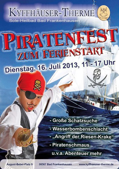 Großes Piratenfest (Foto: Kyffhäusertherme) Großes Piratenfest (Foto: Kyffhäusertherme)