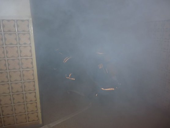 Gro&szlig;einsatz am Krankenhaus (Foto: Karl-Heinz Herrmann)