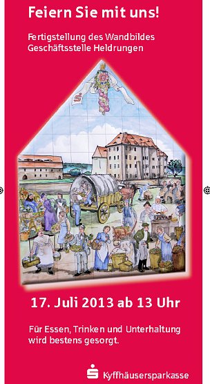 Feier Wandbild (Foto: Kyffhäusersparkasse) Feier Wandbild (Foto: Kyffhäusersparkasse)