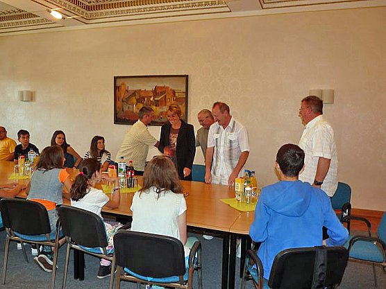 Zu Besuch im Landratsamt (Foto: Karl-Heinz Herrmann)
