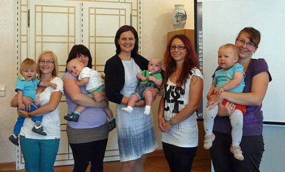 Babylachen im Landratsamt (Foto: Landratsamt Kyffh&auml;userkreis)