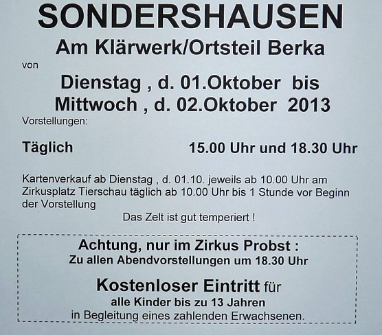 Der Zirkus kommt (Foto: Zirkus Probst) Der Zirkus kommt (Foto: Zirkus Probst)