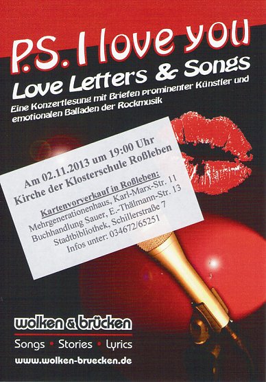 "P.S. I love You" (Foto: Kreisjugendring Ro&szlig;leben)