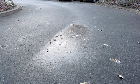 Eisglatt war es! (Foto: Karl-Heinz Herrmann)