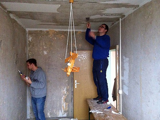 Wohnungen werden hergerichtet (Foto: Landratsamt Kyffhäuserkreis) Wohnungen werden hergerichtet (Foto: Landratsamt Kyffhäuserkreis)