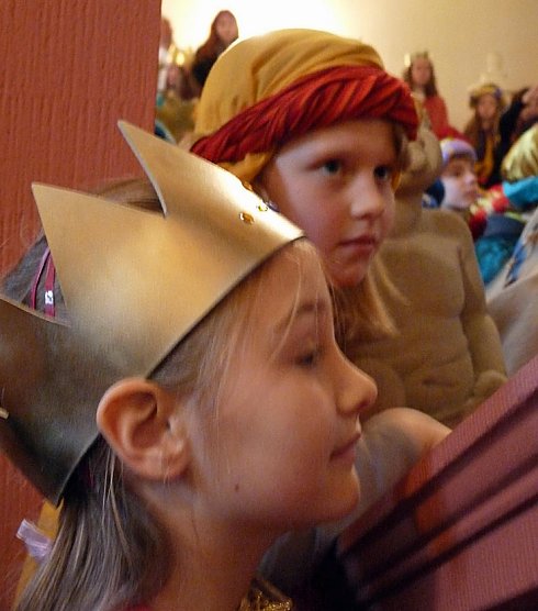 Sternsinger beim Empfang der Ministerpr&auml;sidentin (Foto: Thomas H. Weinrich)