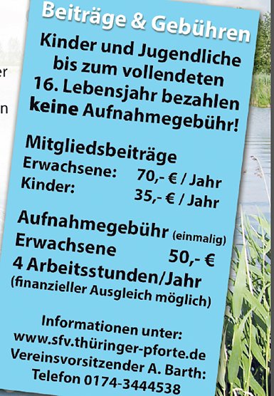 Sportfischer Bad Frankenhausen (Foto: Sportfischer Bad Frankenhausen)