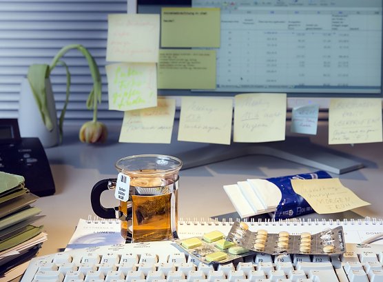 Krank zur Arbeit (Foto: IKK Classic)