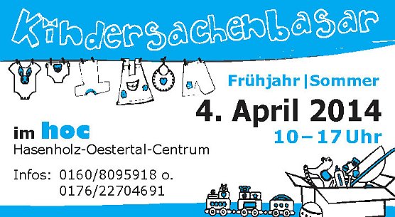 Kindersachenbasar im HOC (Foto: HOC Sondershausen) Kindersachenbasar im HOC (Foto: HOC Sondershausen)