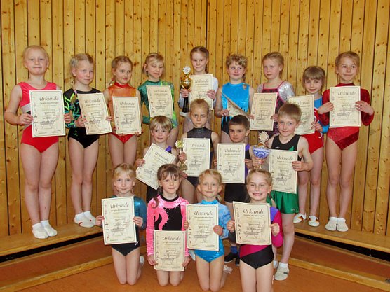 Beginn der Wettkampfsaison f&uuml;r die J&uuml;ngsten (Foto: SV Gl&uuml;ckauf Sondershausen Turnen)