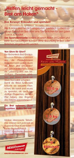 Brot am Haken (Foto: Evangelischer Kirchenkreis Bad Frankenhausen-Sondershausen) Brot am Haken (Foto: Evangelischer Kirchenkreis Bad Frankenhausen-Sondershausen)
