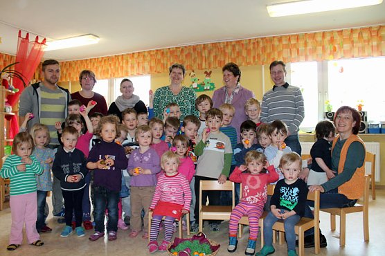 Abgeordnete Gudrun Holbe auf Ostertour (Foto: Wahlkreisb&uuml;ro Gudrun Holbe)