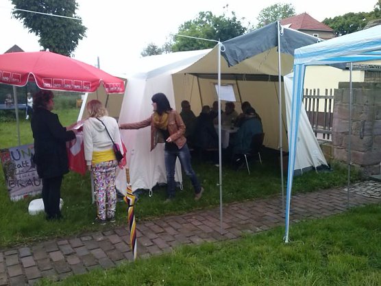 In Esperstedt diskutiert (Foto: SPD Bad Frankenhausen)