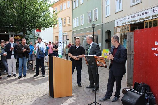 Richtfest ehem. Café Pille (Foto: Karl-Heinz Herrmann) Richtfest ehem. Café Pille (Foto: Karl-Heinz Herrmann)