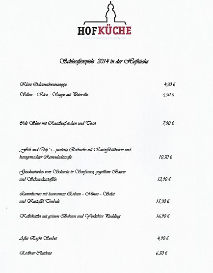 Schlossfestspiele in der Hofküche (Foto: Karl-Heinz Herrmann) Schlossfestspiele in der Hofküche (Foto: Karl-Heinz Herrmann)