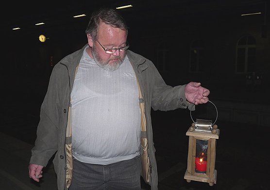 Friedenslicht in Sondershausen (Foto: Karl-Heinz Herrmann)