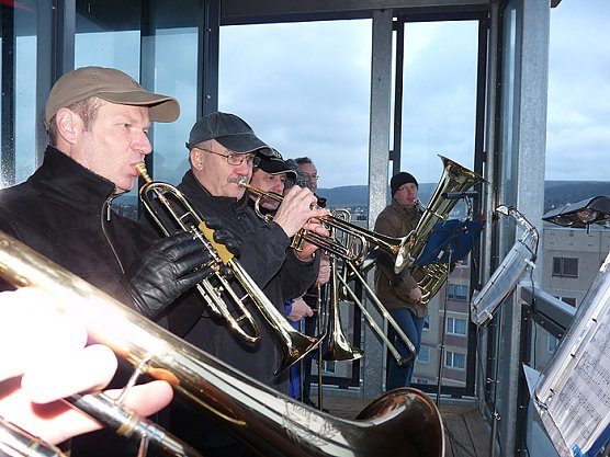 Turmblasen in Sondershausen (Foto: Karl-Heinz Herrmann)