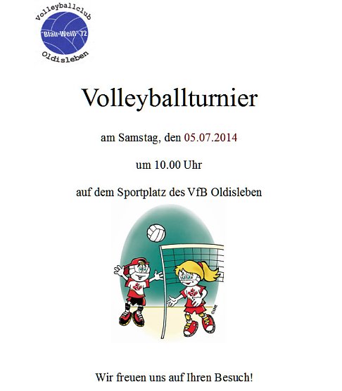 Turnier in Oldisleben (Foto: Privat)