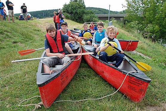 Unstruttour mit Kanutaufe als Saisonschluss (Foto: Tim Hochfeld)