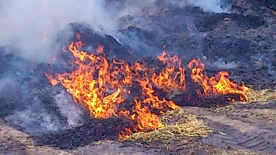 Brand bei Rockensu&szlig;ra (Foto: Privat)