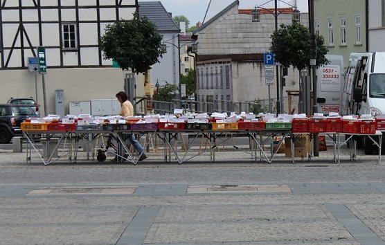 Parkplatz Schwan gesperrt (Foto: Karl-Heinz Herrmann)