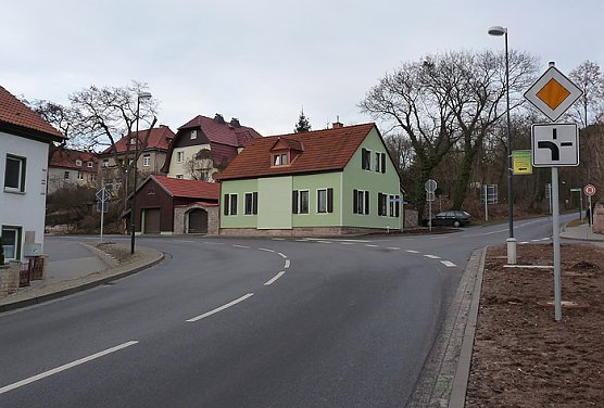 Kreuzung Bad Frankenhausen (Foto: Karl-Heinz Herrmann)