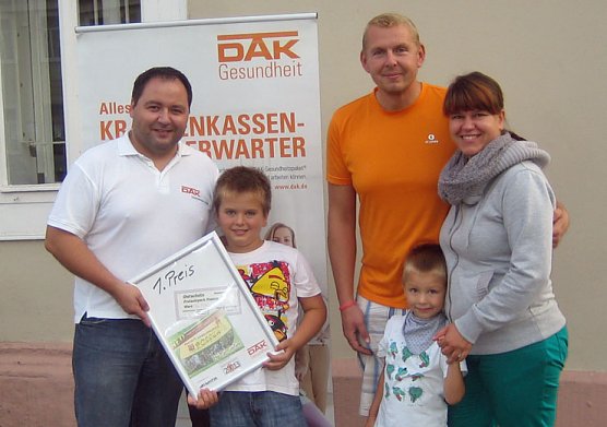 Fitteste Familie in SDH pr&auml;miert (Foto: DAK Gesundheit)