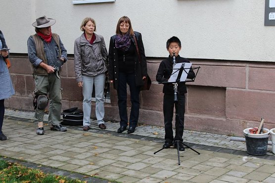 Stolpersteine in Sondershausen verlegt (Foto: Karl-Heinz Herrmann) Stolpersteine in Sondershausen verlegt (Foto: Karl-Heinz Herrmann)