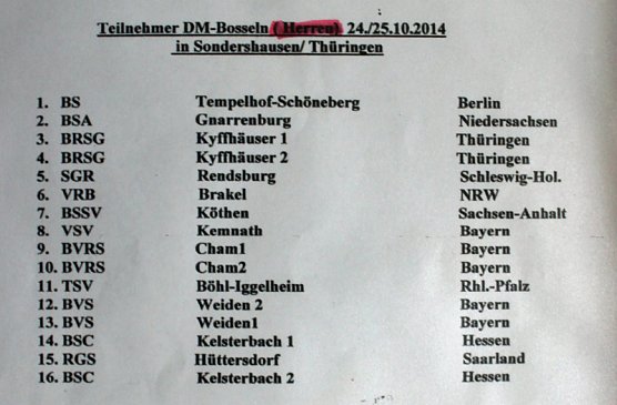 Mehr zur Bossel - DM (Foto: Karl-Heinz Herrmann)