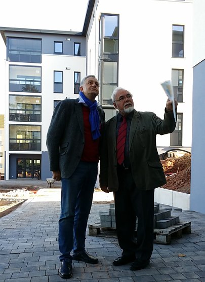 Neuen Wohnkomplex besucht (Foto: Wahlkreisb&uuml;ro Steffen-Claudio Lemme)