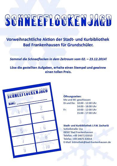 Schneeflockenjagd in Bad Frankenhausen (Foto: Stadt Bad Frankenhausen)