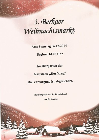 Weihnachtsmarkt Berka (Foto: Privat)