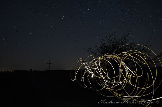 Der Nachthimmel &uuml;ber Greu&szlig;en (Foto: Andreas Hocke)