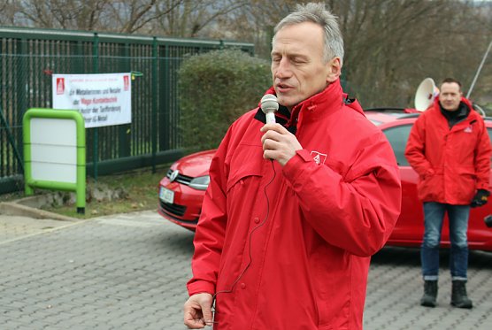 Warnstreik bei WAGO Sondershausen (Foto: Karl-Heinz Herrmann)