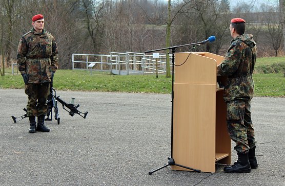 &Uuml;bergabe Kommando bei der 1. Kompanie des Versorgungsbataillons 131 (Foto: Karl-Heinz Herrmann)