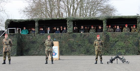 &Uuml;bergabe Kommando bei der 1. Kompanie des Versorgungsbataillons 131 (Foto: Karl-Heinz Herrmann)