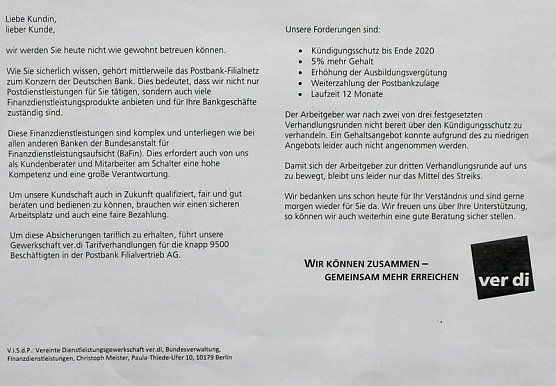 Heute wird gestreikt (Foto: Karl-Heinz Herrmann) Heute wird gestreikt (Foto: Karl-Heinz Herrmann)