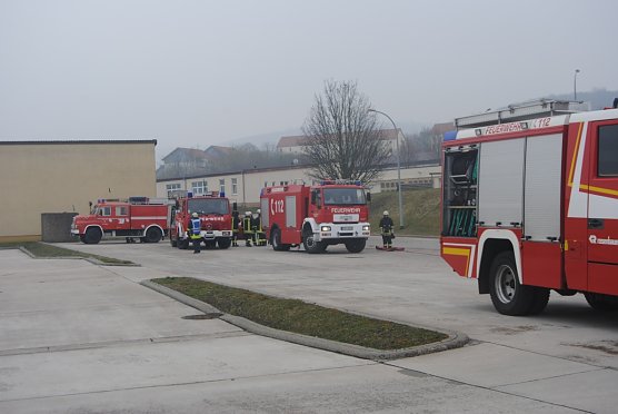 Schwieriges Szenario f&uuml;r die Einsatzkr&auml;fte zum Fr&uuml;hst&uuml;ck (Foto: DRK)
