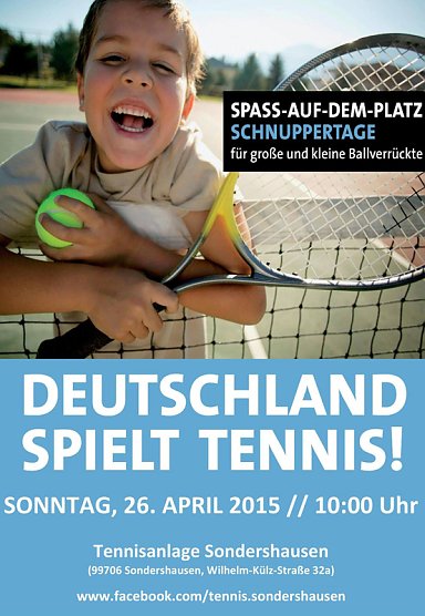 Sonnenschein zum Start in die Tennissaison� (Foto: Marcel Fromm)