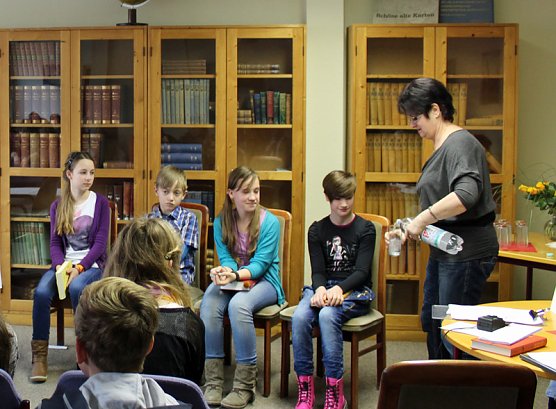 Danke von den Nutzern der Bibliothek (Foto: Karl-Heinz Herrmann)