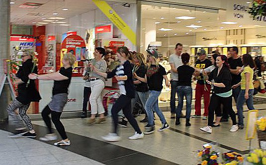 Flashmob in Sondershausen (Foto: Karl-Heinz Herrmann)