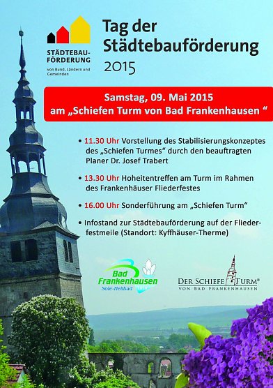 Auch am Schiefen Turm von Bad Frankenhausen (Foto: Stadtmarketing Bad Frankenhausen) Auch am Schiefen Turm von Bad Frankenhausen (Foto: Stadtmarketing Bad Frankenhausen)